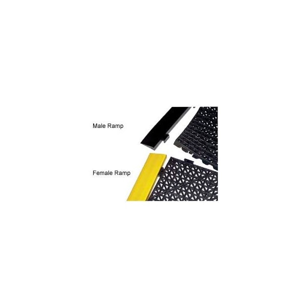 Durable Corp Durable Corporation Cushion Tile Female Corner 3/4" Thick 2.5" X 1' Yellow 805BF212YE - main